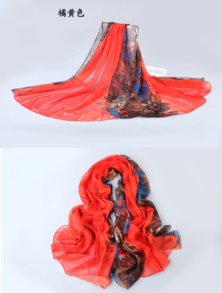 Fashion silk satin scarf wholesale
