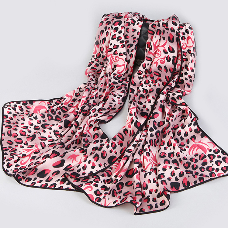 Leopard cashmere silk scarf wholesale