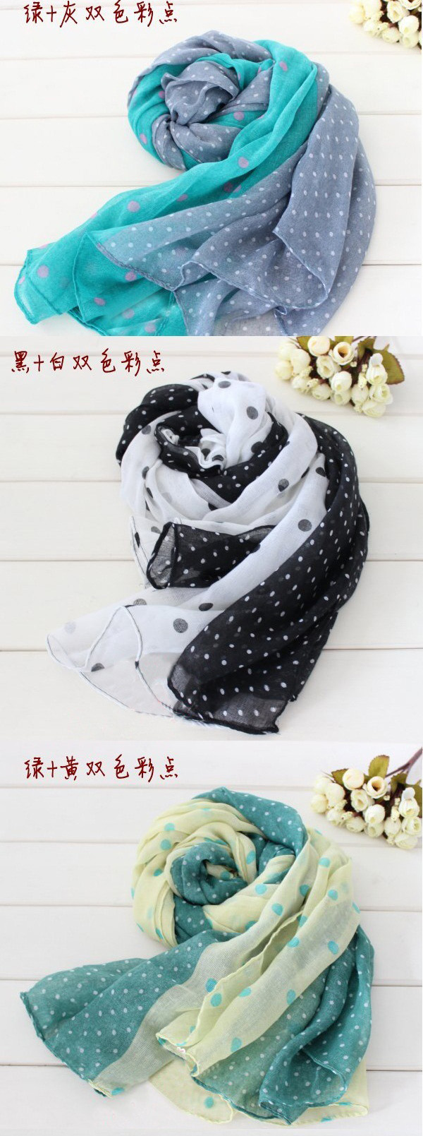 Kids polka dot infinity scarf wholesale