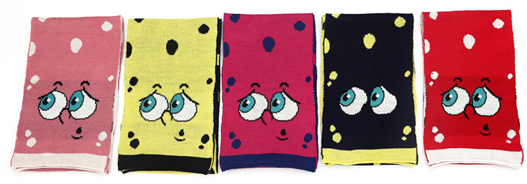 Kids jacquard knitted scarf wholesale