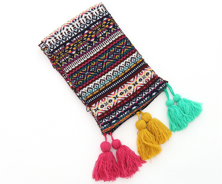 Kids jacquard cashmere scarf wholesale