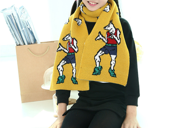 Kids wool knitted scarf wholesale