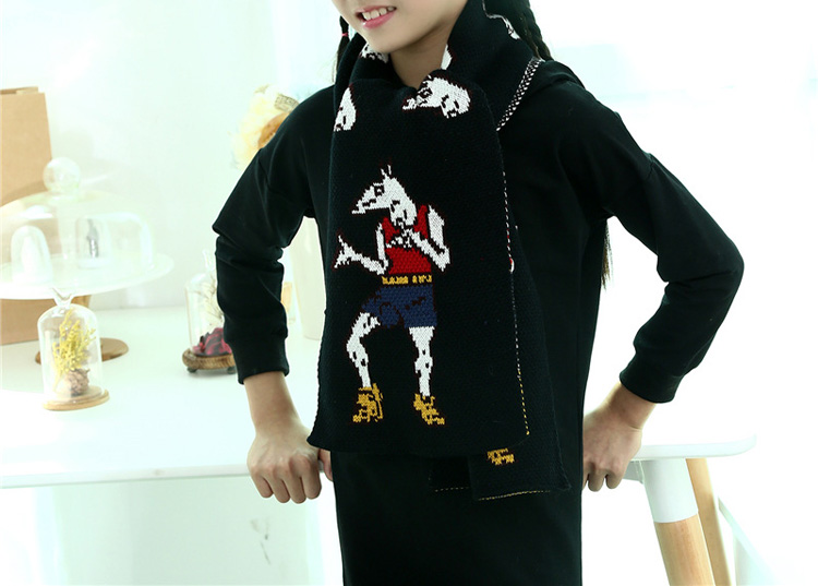 Kids wool knitted scarf wholesale