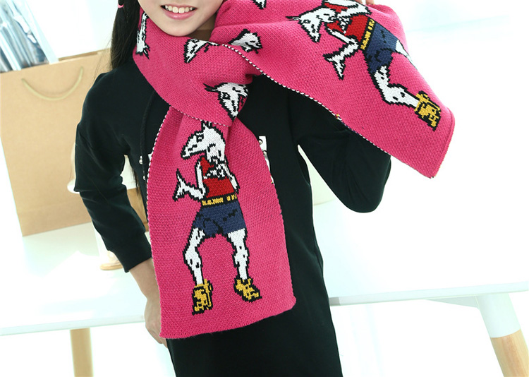 Kids wool knitted scarf wholesale