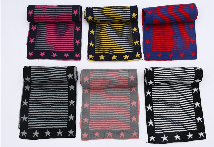 Knitted wool fabric kids scarf wholesale