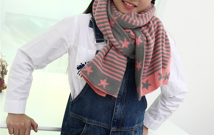 Knitted wool fabric kids scarf wholesale