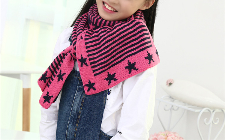 Knitted wool fabric kids scarf wholesale
