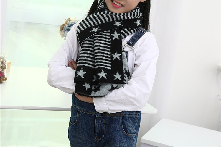 Knitted wool fabric kids scarf wholesale