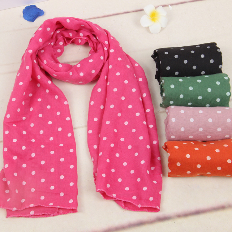 Wholesale polka dot kids scarf