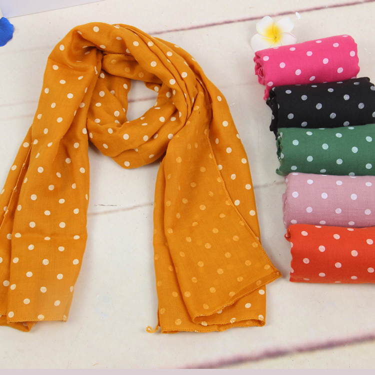 Wholesale polka dot kids scarf