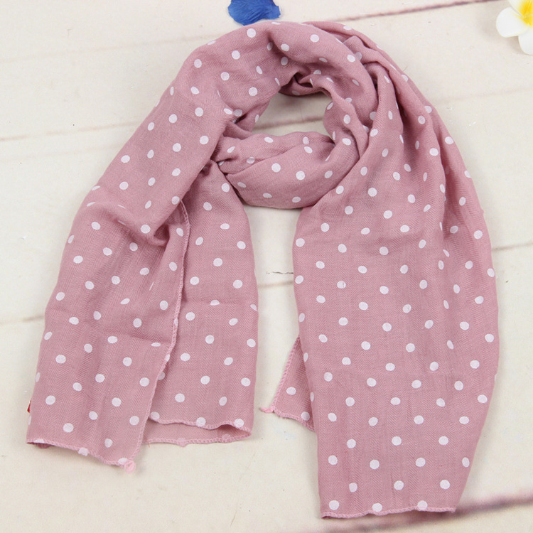 Wholesale polka dot kids scarf