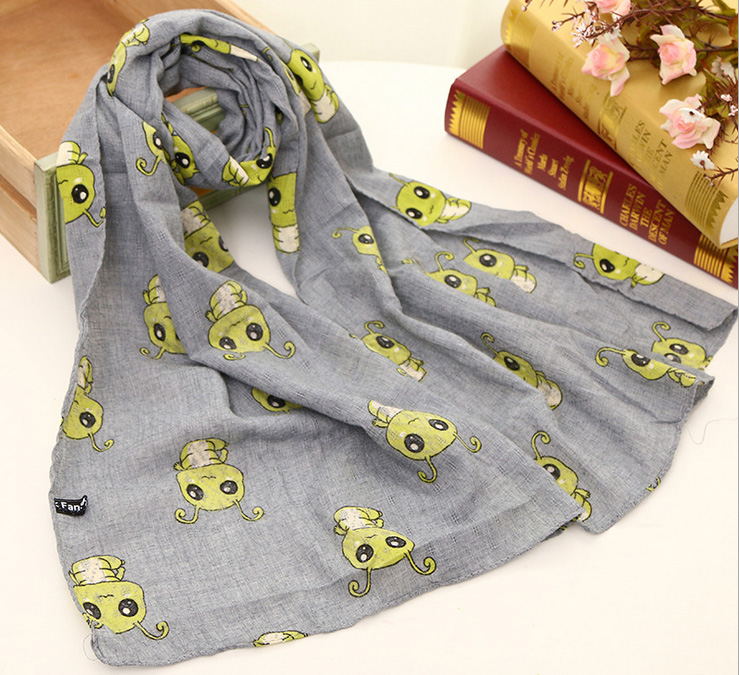 Wholesale kids cartoon scarf cotton