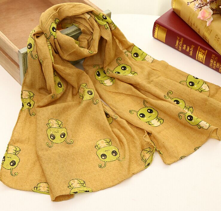 Wholesale kids cartoon scarf cotton