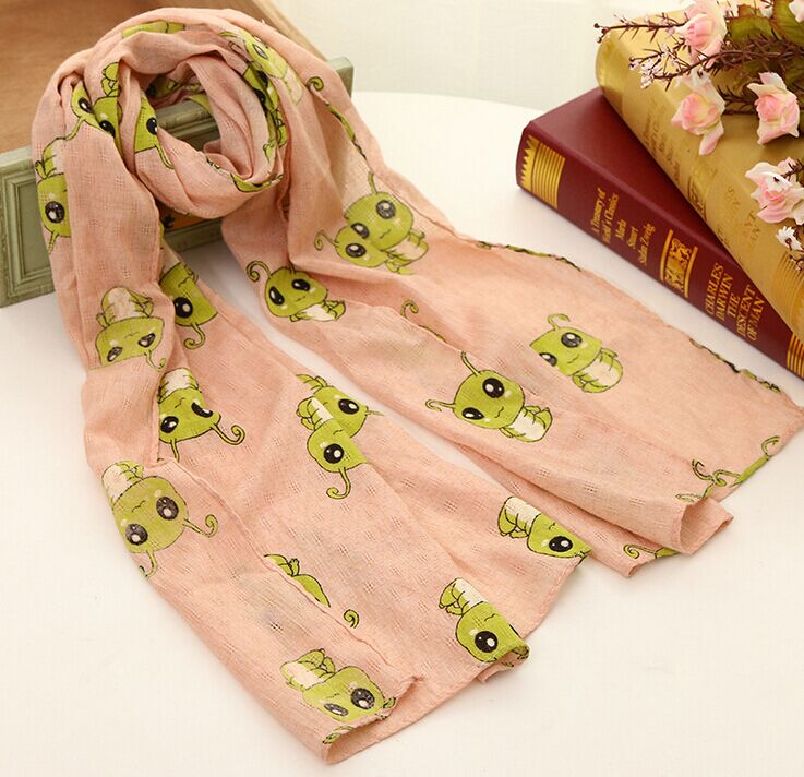Wholesale kids cartoon scarf cotton