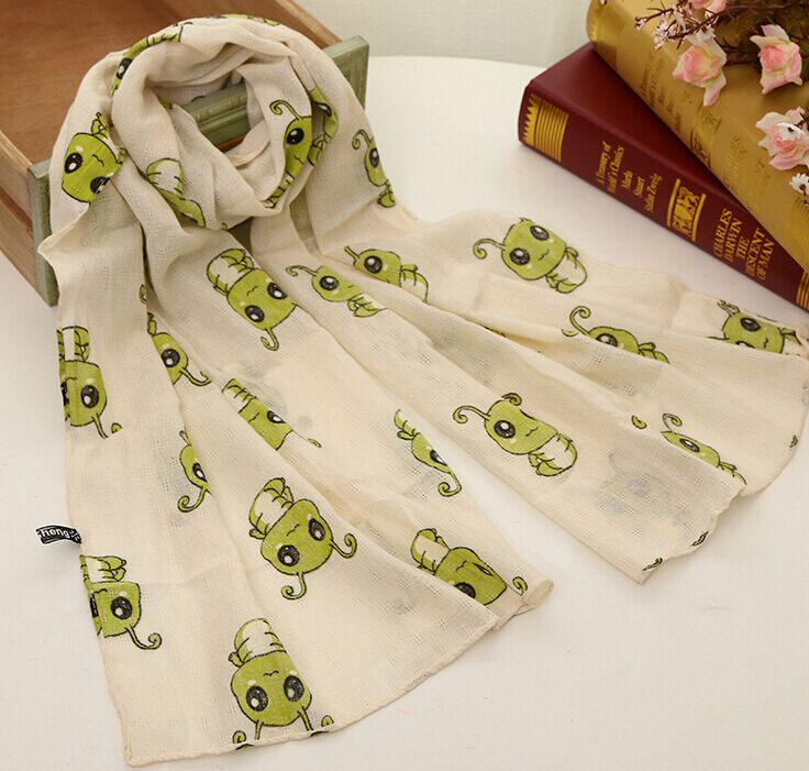 Wholesale kids cartoon scarf cotton