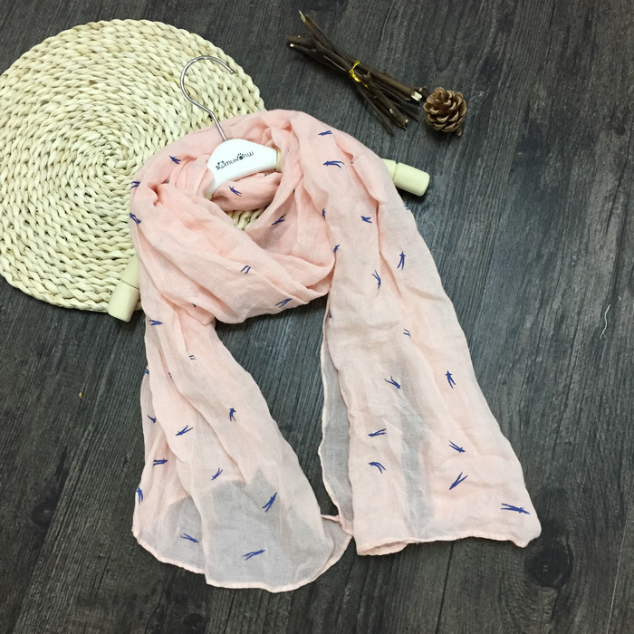 Wholesale kids silk cotton scarf