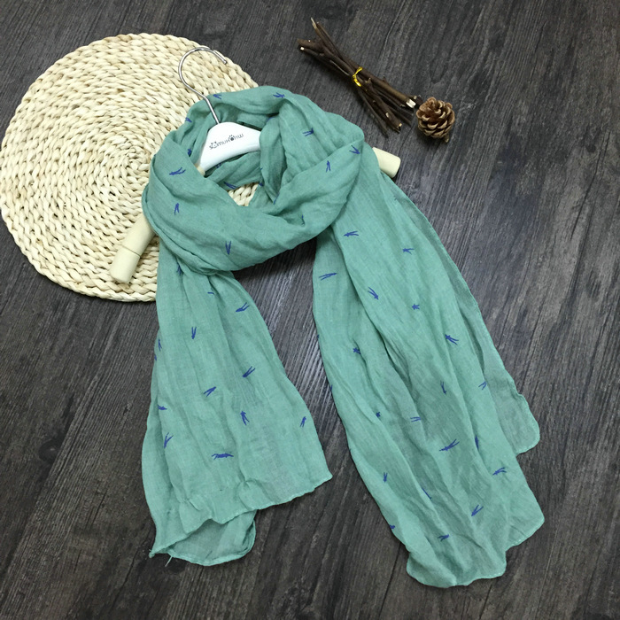 Wholesale kids silk cotton scarf