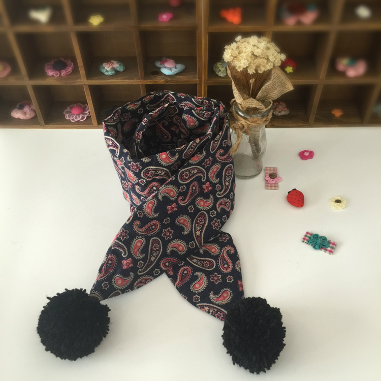 Kids cotton floral scarf wholesale