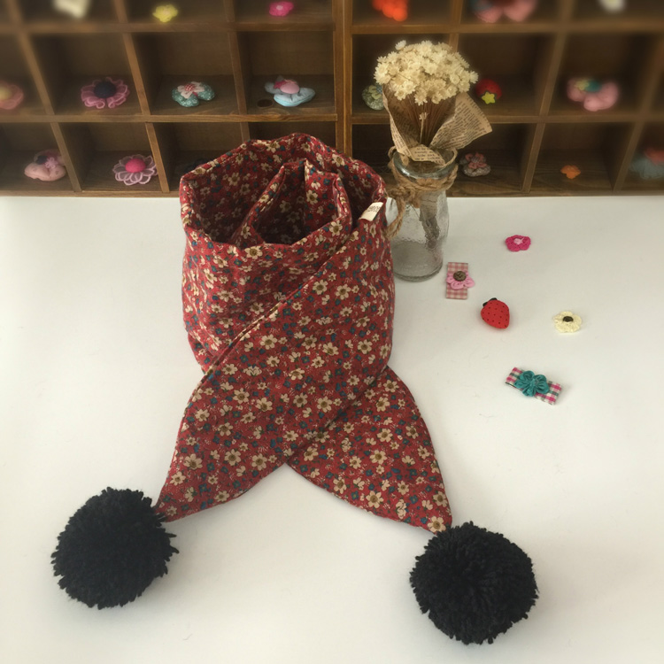 Kids cotton floral scarf wholesale