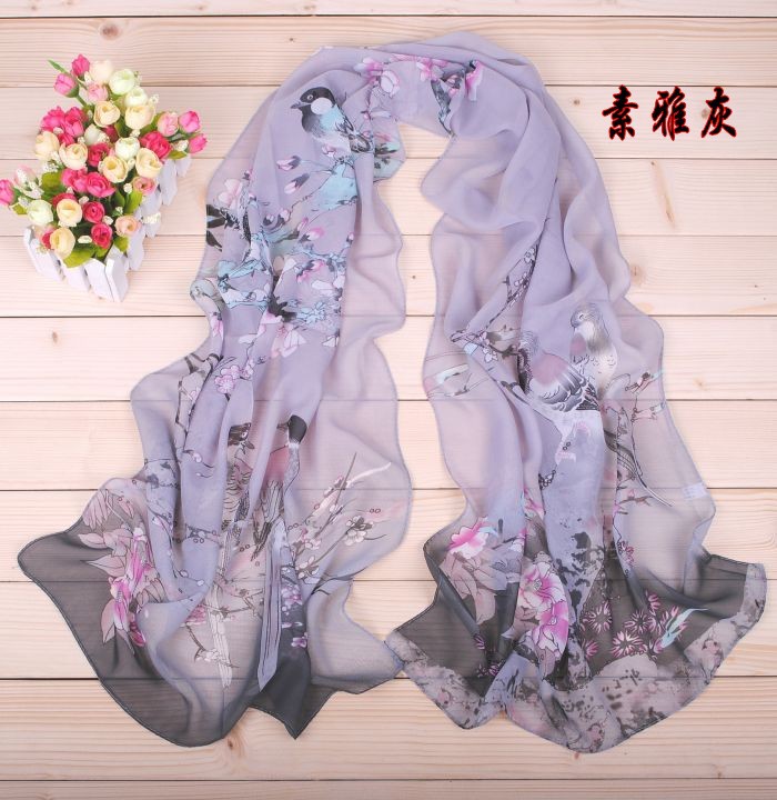 Plain chiffon scarves wholesale