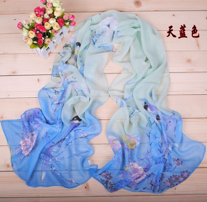 Plain chiffon scarves wholesale