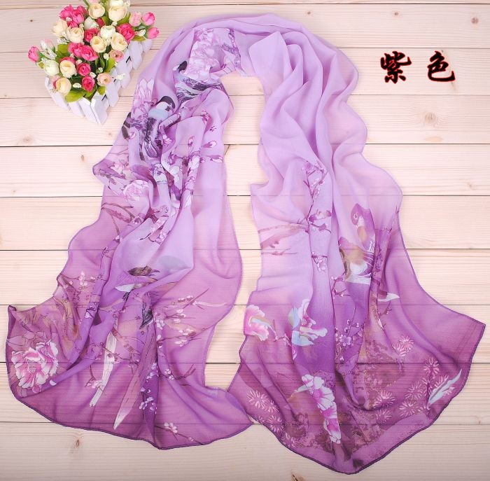 Plain chiffon scarves wholesale