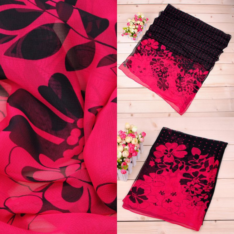 Wholesale polka dot silk scarf