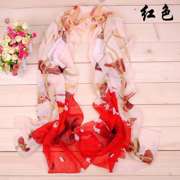 Beautiful silk chiffon scarves