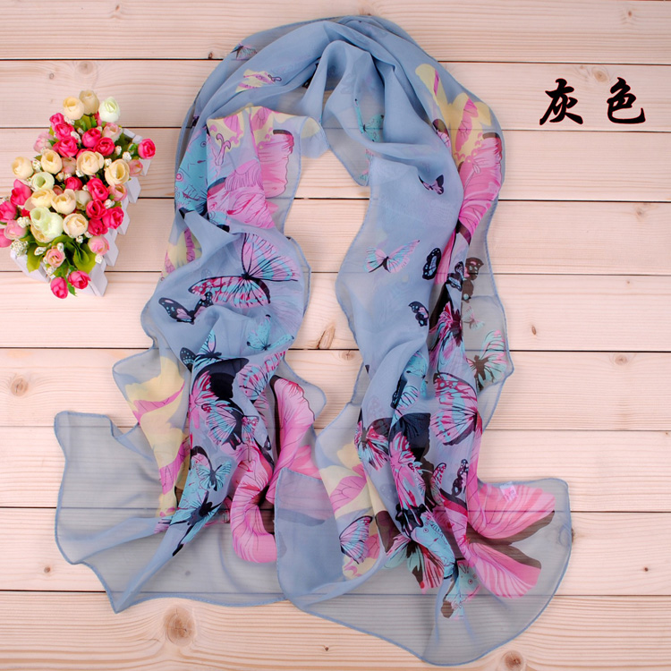 Women silk chiffon scarves