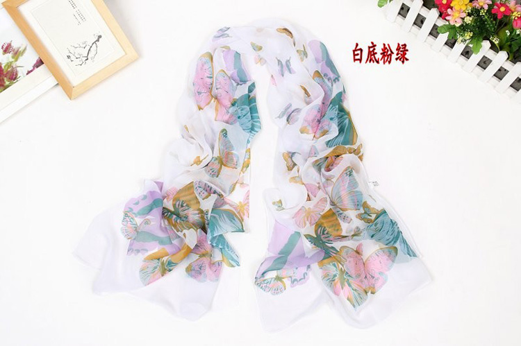 Women silk chiffon scarves
