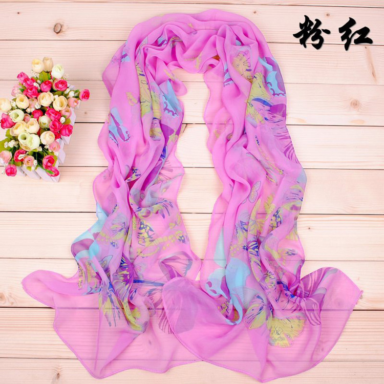 Women silk chiffon scarves