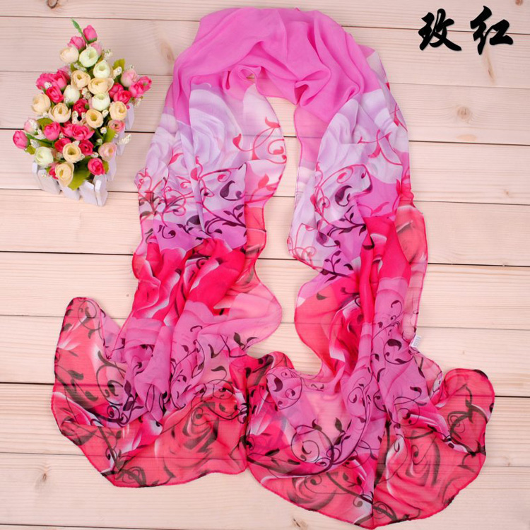 Polyester chiffon scarf wholesale