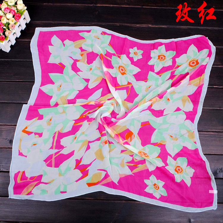 Chiffon square scarf wholesale