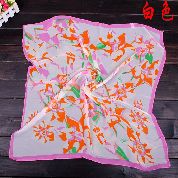 Chiffon square scarf wholesale