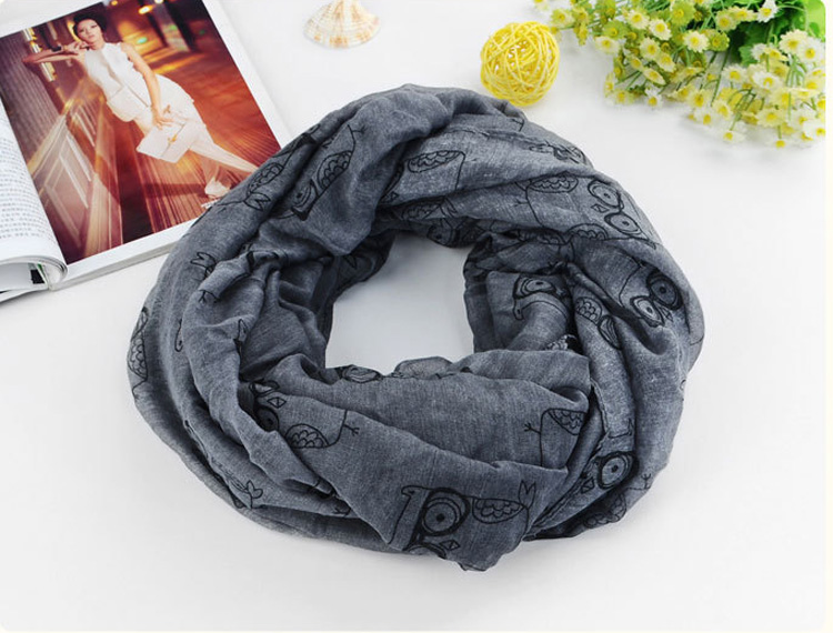 Owl neck scarves for women