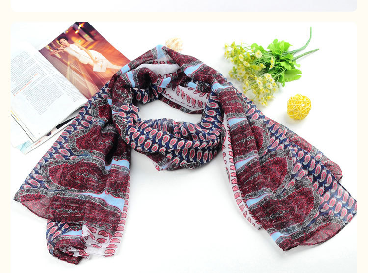 Printed voile scarf wholesale