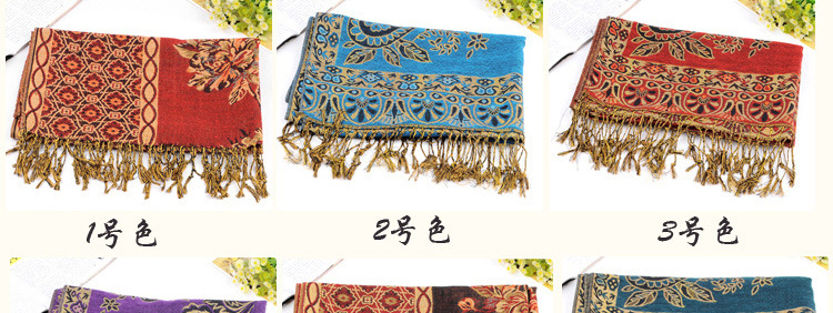 Wholesale cotton jacquard scarf