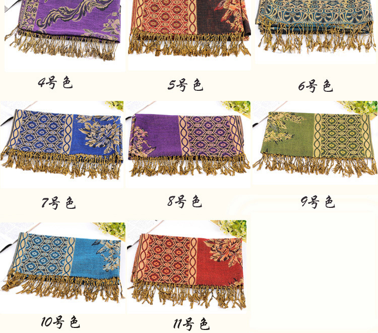 Wholesale cotton jacquard scarf