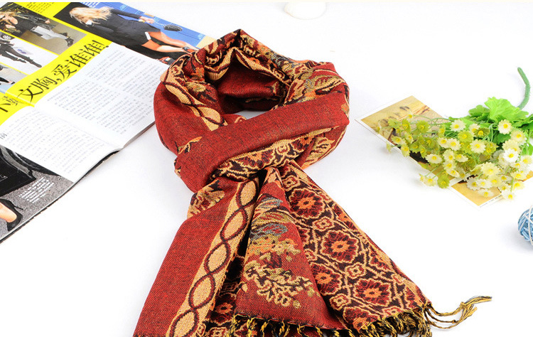 Wholesale cotton jacquard scarf