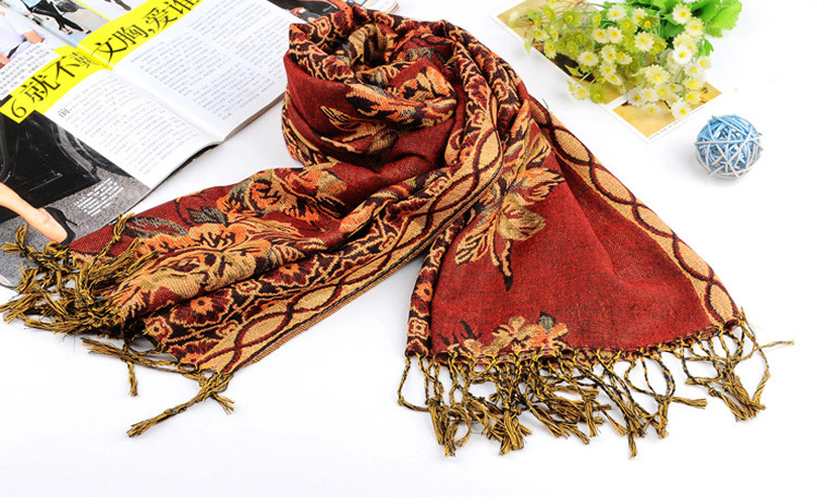 Wholesale cotton jacquard scarf