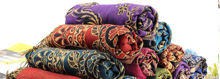 Wholesale cotton jacquard scarf