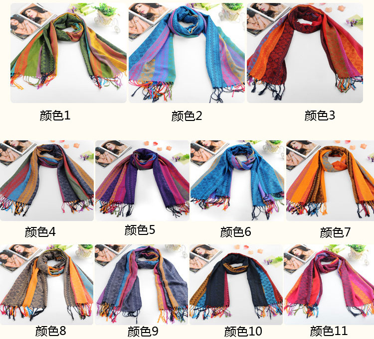 Jacquard cotton scarf wholesale