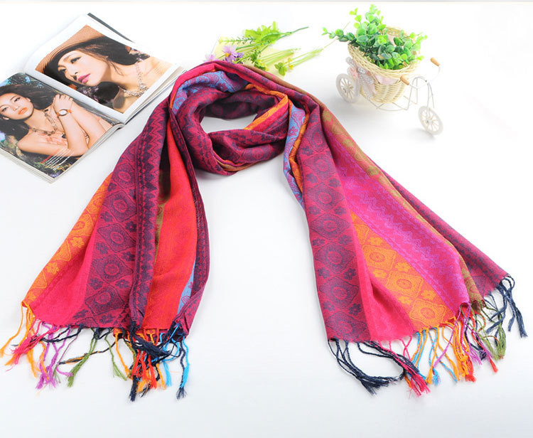 Jacquard cotton scarf wholesale