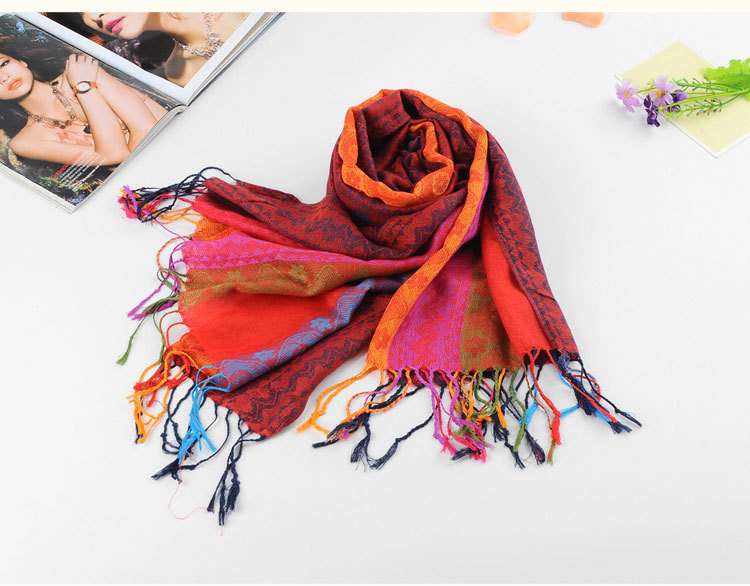 Jacquard cotton scarf wholesale