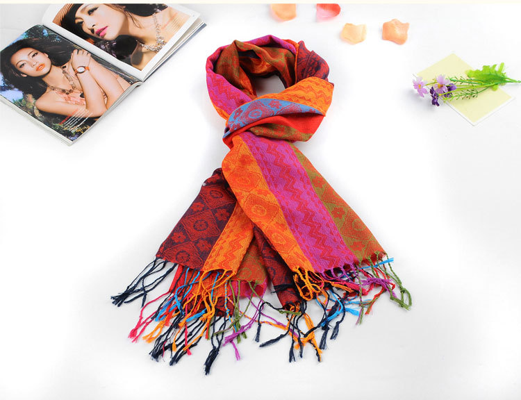 Jacquard cotton scarf wholesale