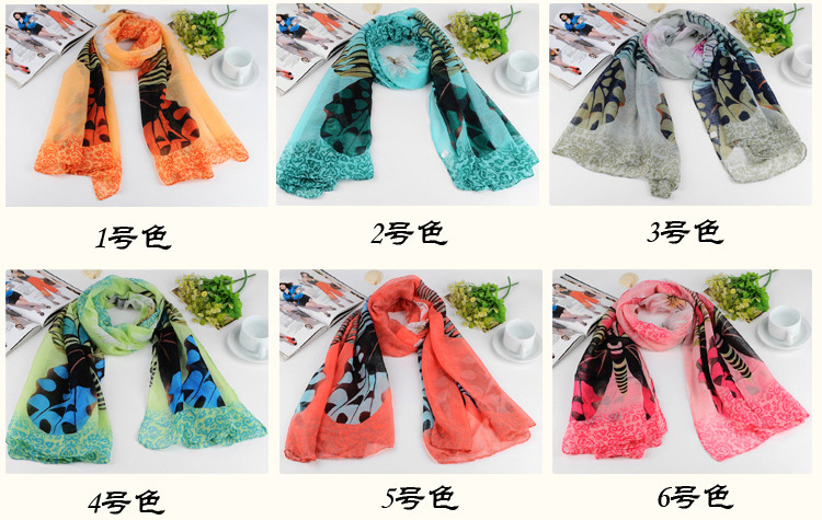 olesale floral voile scarves