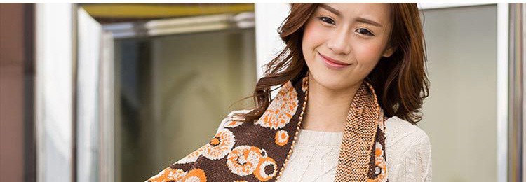 Womens knitted wool scarves