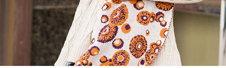 Womens knitted wool scarves
