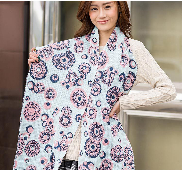 Womens knitted wool scarves