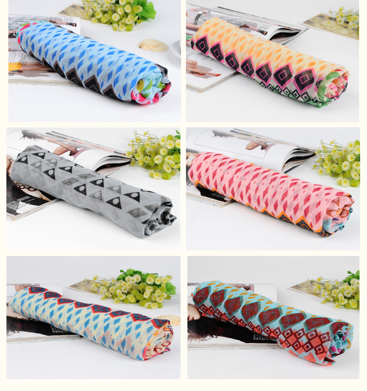 Polyester fashion voile scarves